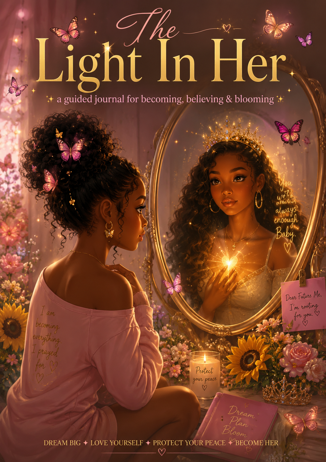 ✨ The Light In Her: A Guided Journal for Becoming, Believing & Blooming